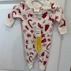 Hanna Andersson Red and White Kids Footie